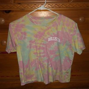 tie dye hollister crop top